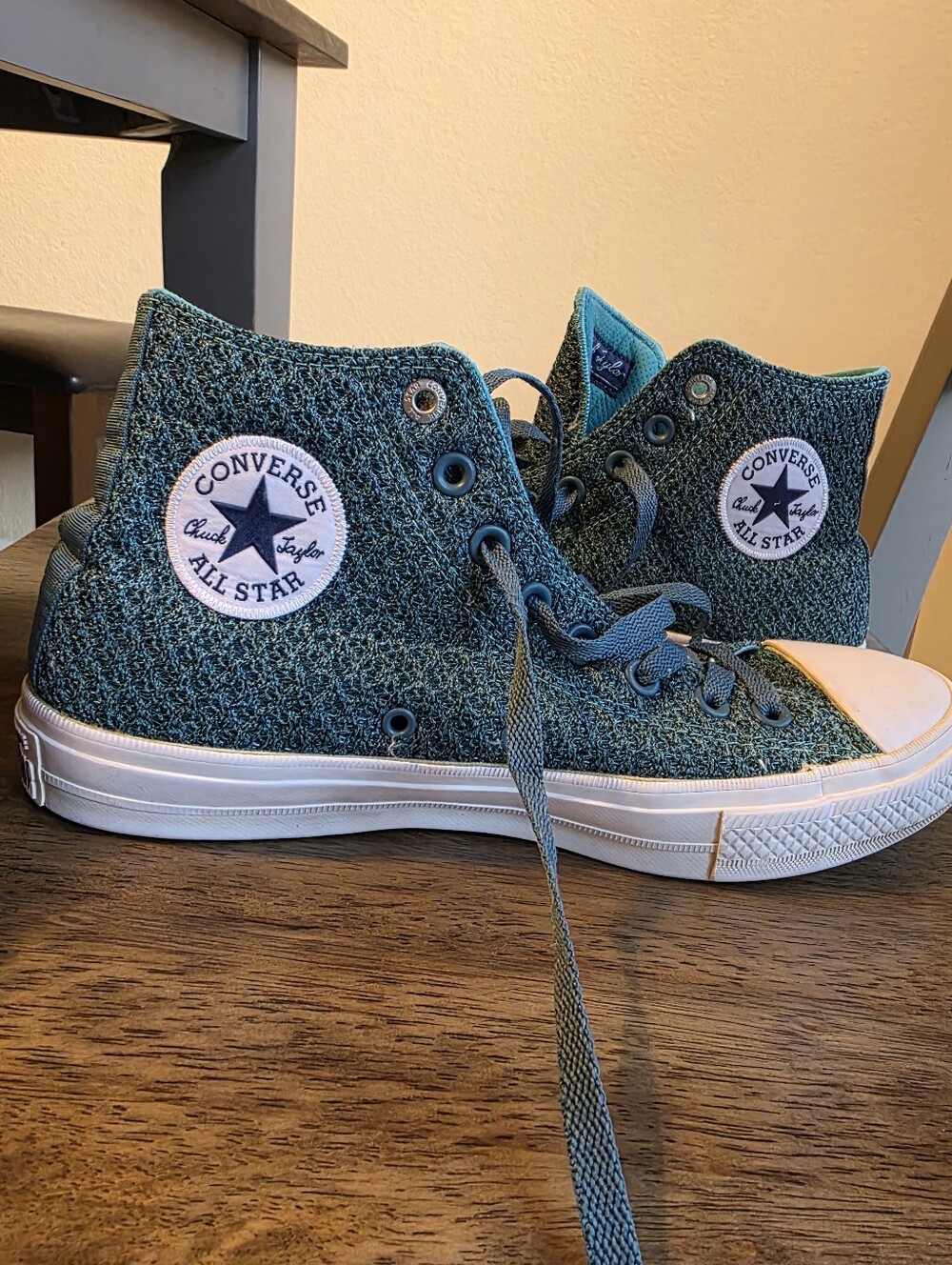 ​💥 RARE Converse Chuck Taylor II Hi-Top Engineered Knit Teal / Green 💥 M8- W10